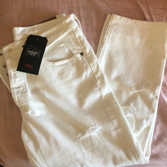 !LAST DAY!  Levi’s 501 Original Cropped | white | 31x26 - Picture 5 of 5